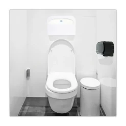Boardwalk 16 in. x 3 in. x 11.5 in. Toilet Seat Cover Dispenser - White (2/Box)