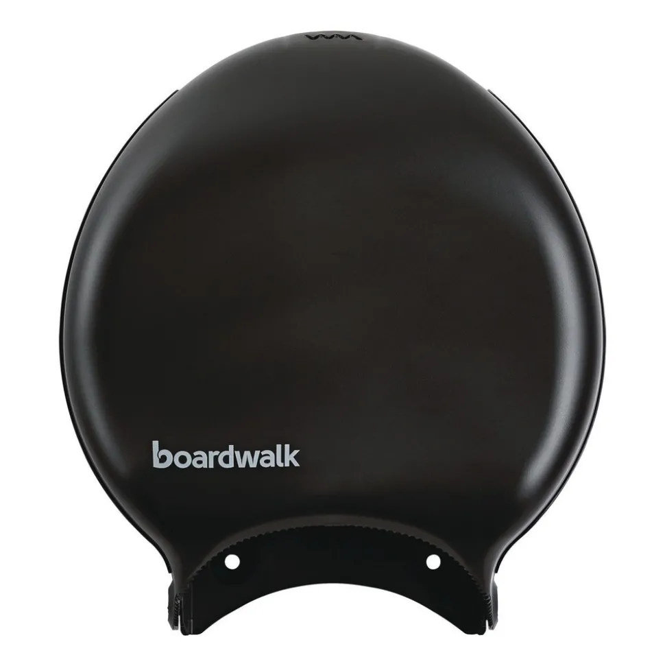 Boardwalk 11 in. x 6.25 in. x 12.25 in. Single Jumbo Toilet Tissue Dispenser - Black