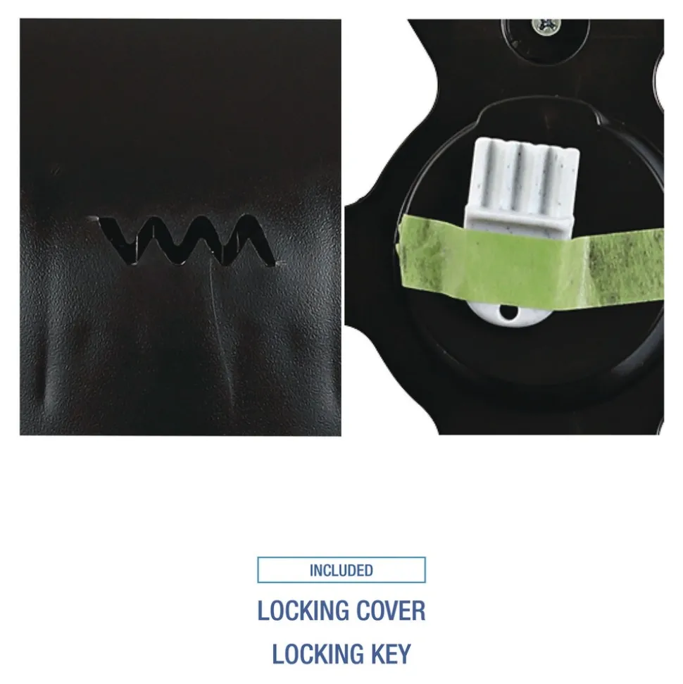 Boardwalk 11 in. x 6.25 in. x 12.25 in. Single Jumbo Toilet Tissue Dispenser - Black