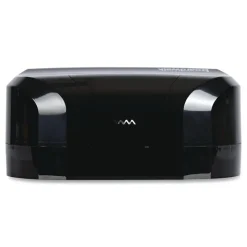 Boardwalk 13 in. x 6.75 in. x 8.75 in. Standard Twin Toilet Tissue Dispenser - Black