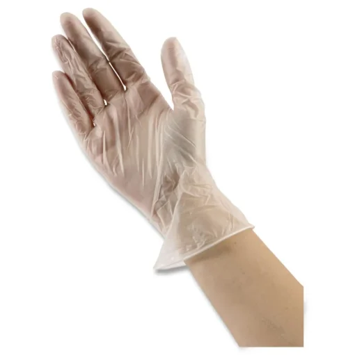 Boardwalk 2.6 mil 9.5 in. Long Powder-Free General Purpose Vinyl Gloves - Small, Clear (100/Box, 10 Boxes/Carton)