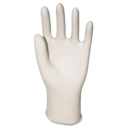 Boardwalk 4 mil 9.5 in. Long Powder-Free Synthetic Vinyl Gloves - Large, Cream (100/Box, 10 Boxes/Carton)