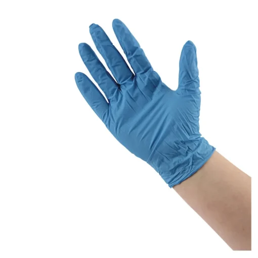 Boardwalk 5 mil Disposable General-Purpose Powder-Free Nitrile Gloves - Large, Blue (100/Box)