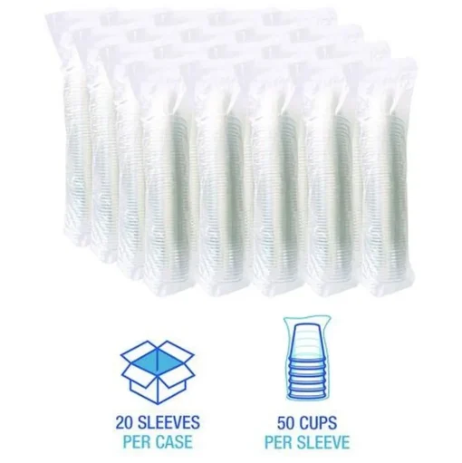 Boardwalk 12 oz. PET Plastic Cold Cups - Clear (1000/Carton)