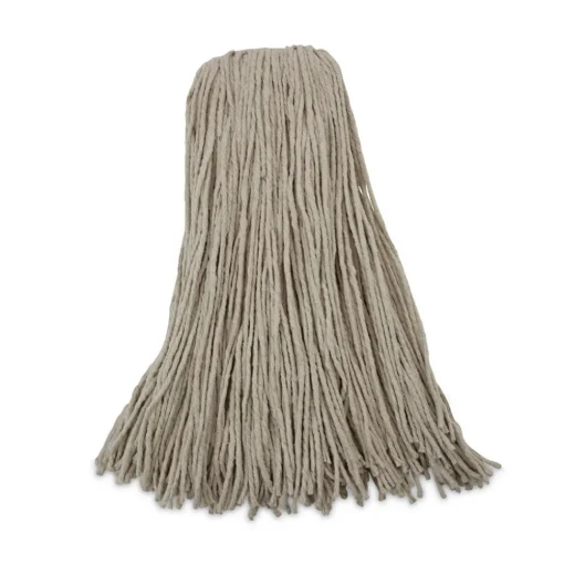 Boardwalk 32 oz. 4-Ply Cut-End Cotton Mop Head - White (12/Carton)