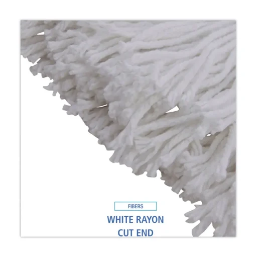 Boardwalk 32 oz. Rayon Fiber Premium Standard Head - White (12/Carton)