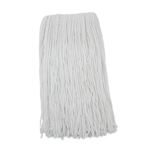 Boardwalk 20 oz. Rayon Premium Cut-End Wet Mop Heads - White (12/Carton)