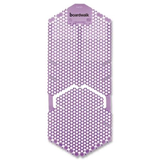 Boardwalk 5.22 oz. Vertical Urinal Screen - Lavender Scent Purple (6/Carton)