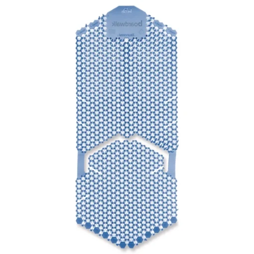 Boardwalk 5.22 oz. Vertical Urinal Screen - Cotton Blossom Scent Blue (6/Carton)
