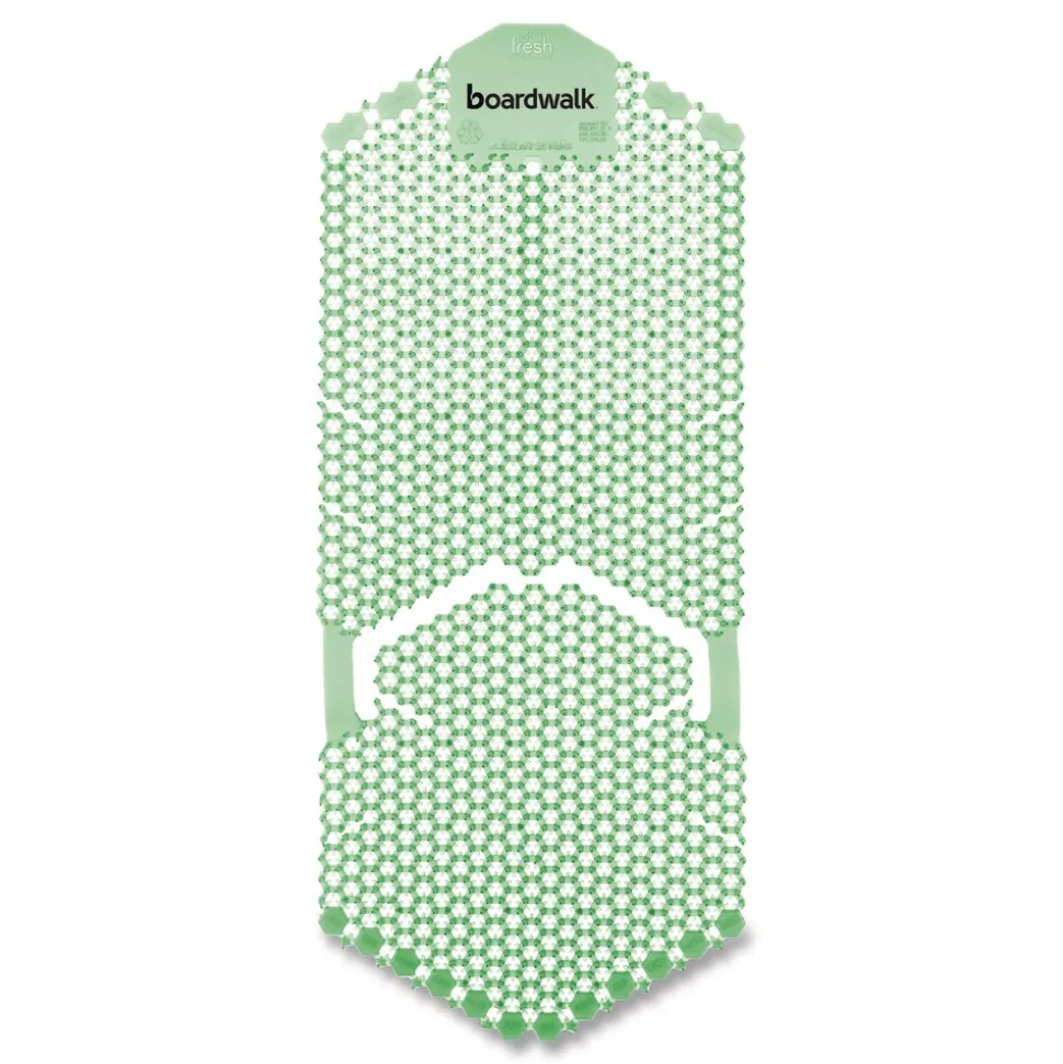 Boardwalk 5.22 oz. Vertical Urinal Screen - Cucumber Melon Scent Green (6/Carton)