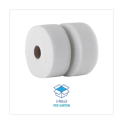 Boardwalk 2 Rolls/Carton, 250 Sheets/Roll TrapEze 5 in. x 125 ft. Disposable Dusting Sheets - White