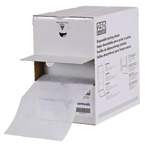 Boardwalk 250 Sheets/Roll TrapEze 8 in. x 125 ft. Disposable Dusting Sheets - White
