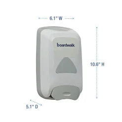Boardwalk 6.1 x 10.6 x 5.1 1,250 ml Soap Dispenser - Gray