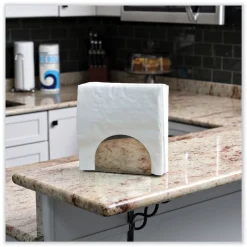 Boardwalk BWK8307 17 in. x 17 in. 1-Ply Dinner Napkin - White (3000/Carton)