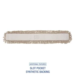 Boardwalk BWK1048 48 x 3 Cotton Dust Mop Head - White