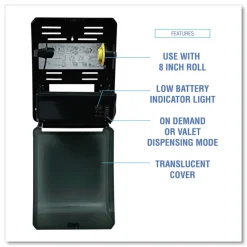 Boardwalk BWK33GREEN 12.31 in. x 9.31 in. x 15.94 in. Xtra Electronic Hand Towel Dispenser - Black (1-Carton)