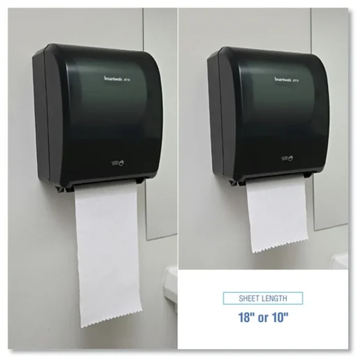 Boardwalk BWK33GREEN 12.31 in. x 9.31 in. x 15.94 in. Xtra Electronic Hand Towel Dispenser - Black (1-Carton)