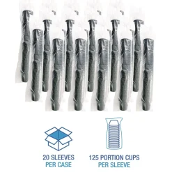 Boardwalk BWKPRTN55BL 5.5 oz. Polypropylene Souffle/Portion Cups - Black (2500/Carton)