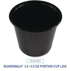 Boardwalk BWKPRTN55BL 5.5 oz. Polypropylene Souffle/Portion Cups - Black (2500/Carton)