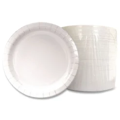 Boardwalk CP9B1008125A 9 in. Diameter Paper Dinnerware Plate - White (1000/Carton)