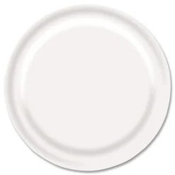 Boardwalk CP9B1008125A 9 in. Diameter Paper Dinnerware Plate - White (1000/Carton)