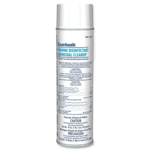 Boardwalk CP873BOARDWK 19 oz. Aerosol Can Foaming Disinfectant Germicidal Cleaner - Flowery Scent (12/Carton)