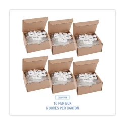 Boardwalk Curve Solid Air Freshener - Mango Fragrance, Clear (10/Box, 6 Boxes/Carton)