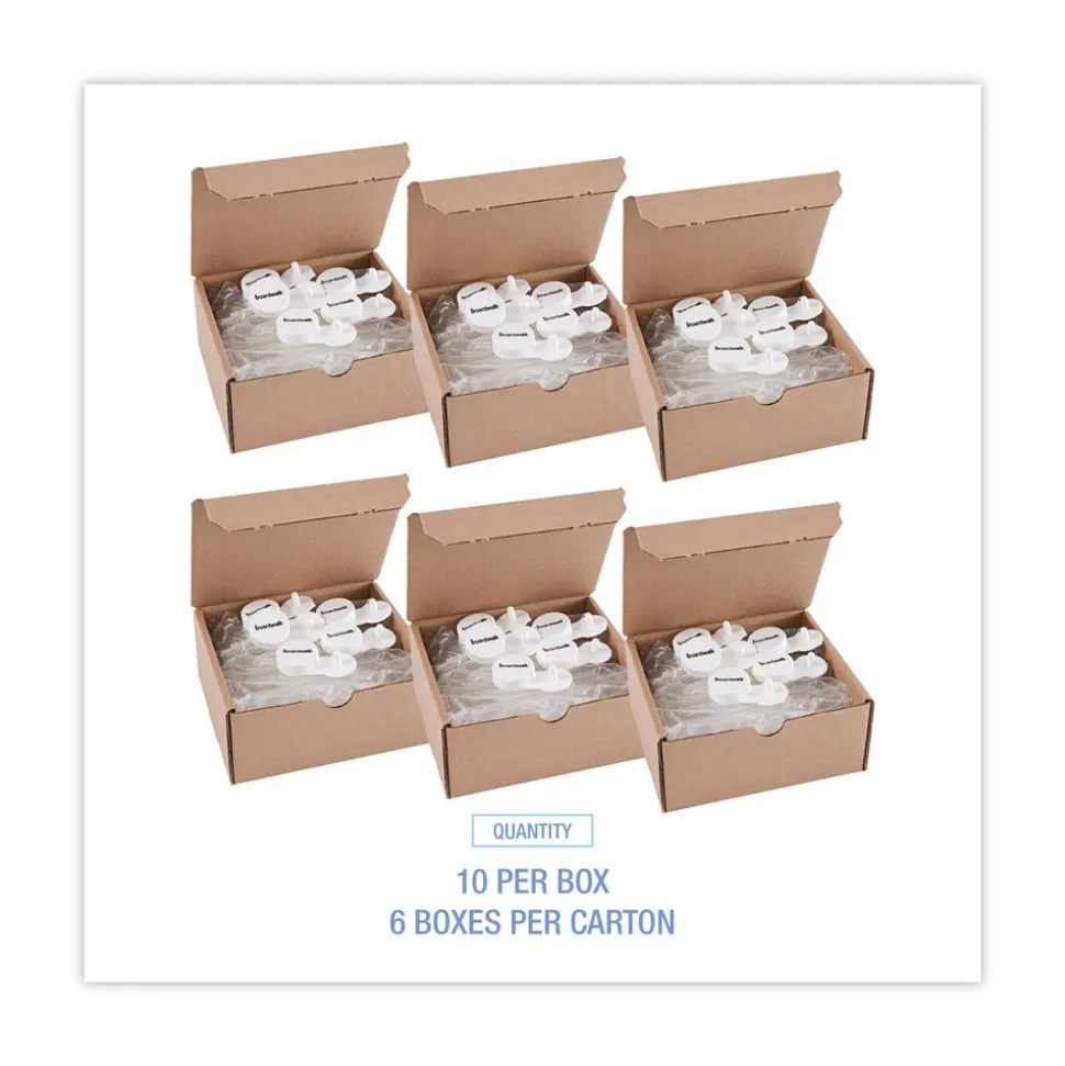 Boardwalk Curve Solid Air Freshener - Mango Fragrance, Clear (10/Box, 6 Boxes/Carton)