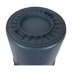 Boardwalk 44-Gallon Round Plastic Waste Receptacle - Gray