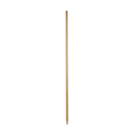 Boardwalk Heavy-Duty Threaded End Lacquered Hardwood 1.13 in. Diameter x 60 in. Broom Handle - Natural