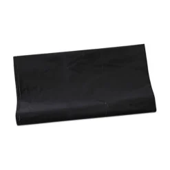 Boardwalk H8647WKK 56 Gallon 1.7 mil 43 in. x 47 in. Flat Pack Linear Low Density Industrial Can Liners - Black (100/Carton)