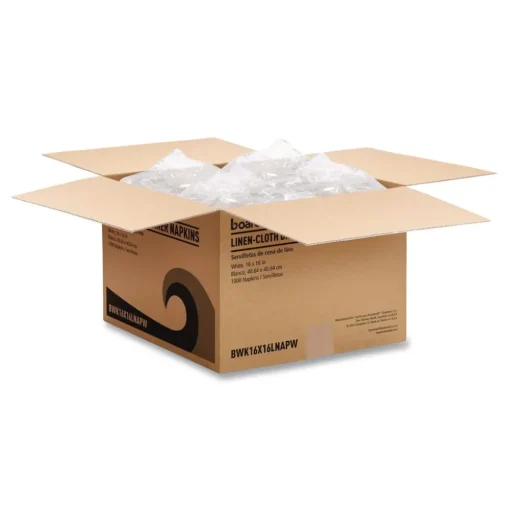 Boardwalk 1-Ply 16 in. x 16 in. Linen-Feel Flat Napkins (1000/Carton)