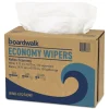 Boardwalk 4-Ply 9.75 in. x 16.75 in. Scrim Wipers - White (150/Dispenser Pack, 6 Dispenser Packs/Carton)