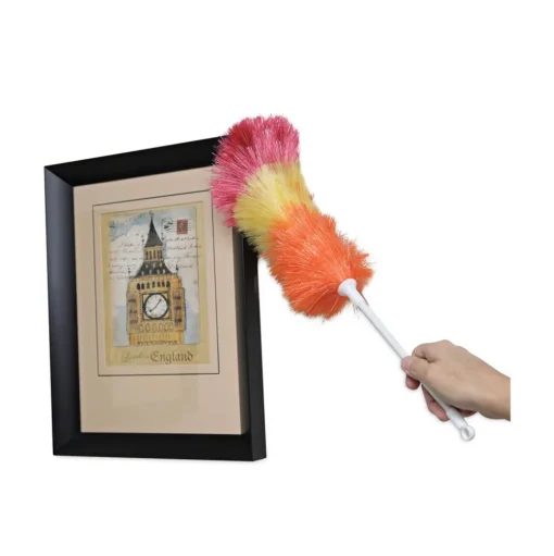 Boardwalk Polywool Duster with 20 in. Plastic Handle - Assorted Colors