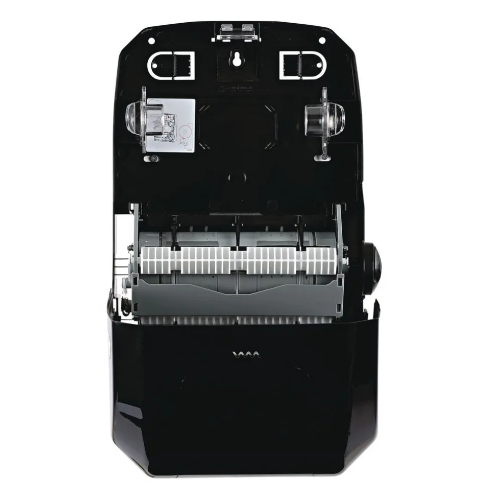 Boardwalk T7470BKBW 13.25 in. x 10.25 in. x 16.25 in. Hands Free Mechanical Towel Dispenser - Black