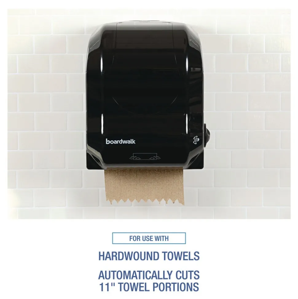 Boardwalk T7470BKBW 13.25 in. x 10.25 in. x 16.25 in. Hands Free Mechanical Towel Dispenser - Black