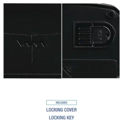 Boardwalk T7470BKBW 13.25 in. x 10.25 in. x 16.25 in. Hands Free Mechanical Towel Dispenser - Black