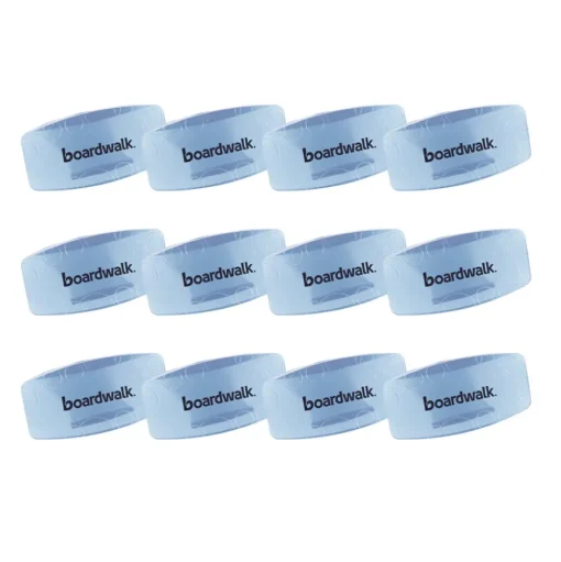 Boardwalk Toilet Bowl Clip - Cotton Blossom Scent, Blue (12/Box)