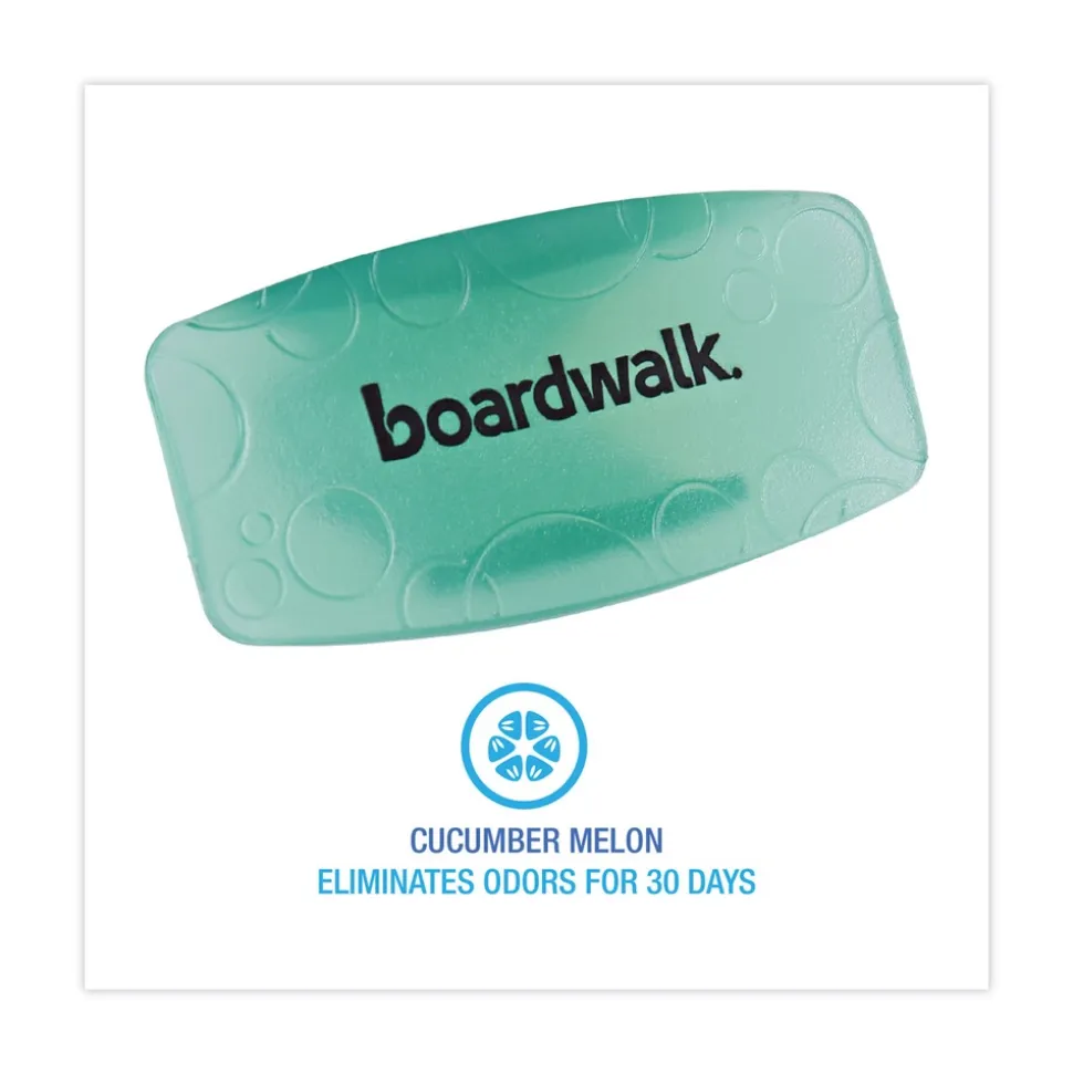 Boardwalk Toilet Bowl Clip - Cucumber Melon Scent, Green (12/Box)