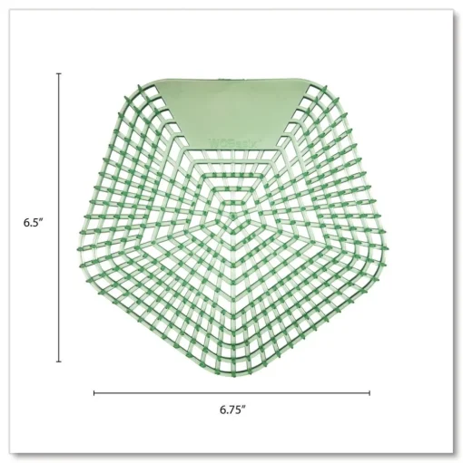 Boardwalk WCBX-P-010I010I-02-AAS80- 0.11 oz WCBasix Urinal Screen - Cucumber Twist Scent, Green (10/Box)
