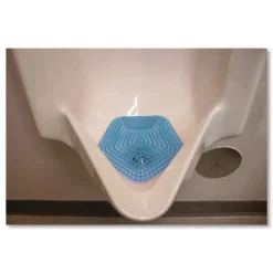 Boardwalk WCBX-P-010I010I-06-AAS80- 0.11 oz WCBasix Urinal Screen - Clean Cotton Scent, Blue (10/Box)