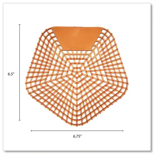 Boardwalk WCBX-P-010I010I-04-AAS80- 0.11 oz WCBasix Urinal Screen - Mango Mist Scent, Orange (10/Box)