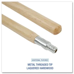 Boardwalk Wood Handle 1-1/8X72 Metal Thread