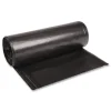 Boardwalk X7658XKKR01 38 in. x 58 in. 60 gal. 1.6 mil Recycled Low-Density Polyethylene Can Liners - Black (100/Carton)