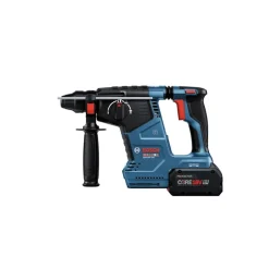Bosch 18V Brushless Lithium-Ion 1 in. Cordless SDS-Plus Bulldog Rotary Hammer Kit with 2 Batteries (8 Ah)