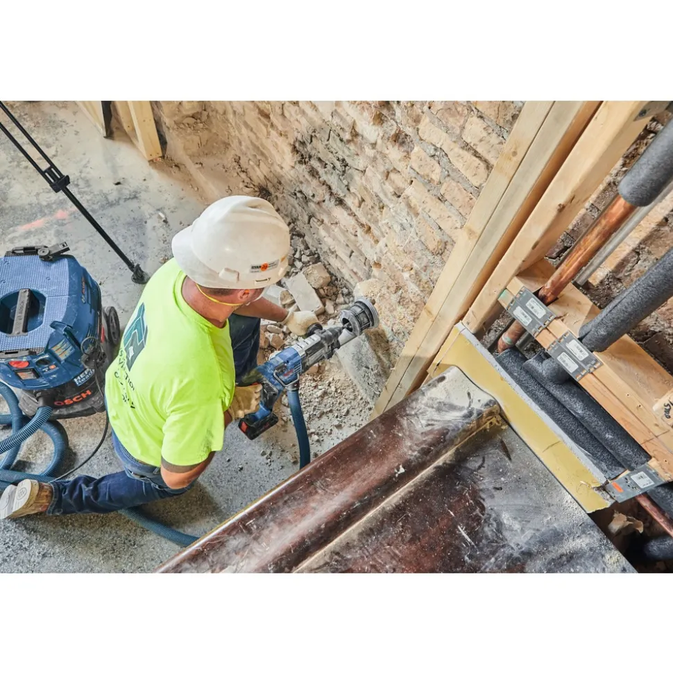 Bosch 18V Brushless Lithium-Ion Connected-Ready SDS-Plus Bulldog 1-1/8 in. Cordless Rotary Hammer Kit (8 Ah)