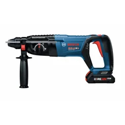 Bosch 18V Bulldog Brushless SDS-Plus Lithium-Ion 1 in. Cordless Rotary Hammer Kit with 2 Batteries (4 Ah)