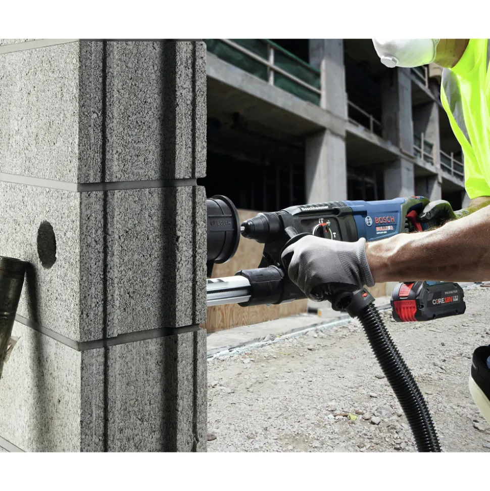 Bosch 18V Bulldog Brushless SDS-Plus Lithium-Ion 1 in. Cordless Rotary Hammer Kit with 2 Batteries (4 Ah)