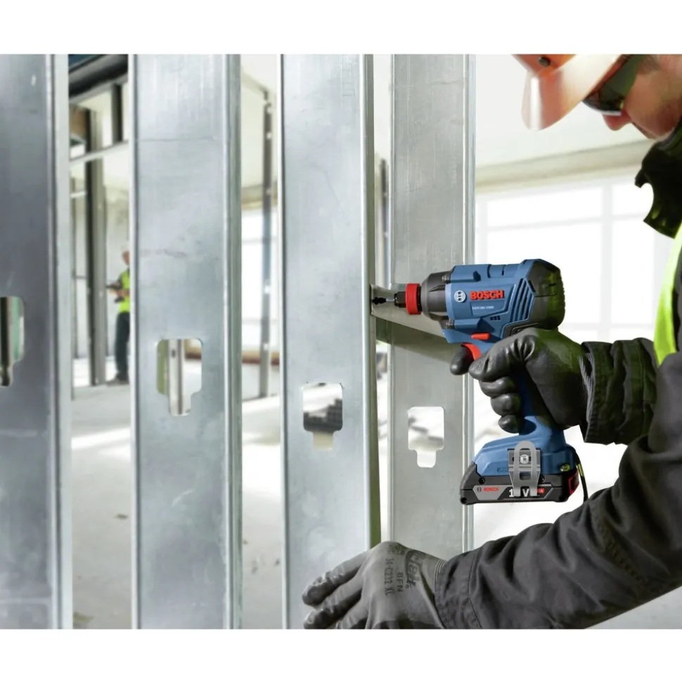 Bosch 18V Freak Lithium-Ion 1/4 in. and 1/2 in. Cordless Two-In-One Bit/Socket Impact Driver Kit (2 Ah)