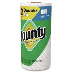 Bounty Select-a-Size 5.9 in. x 11 in. 2-Ply Kitchen Roll Paper Towels - White (24/Carton)